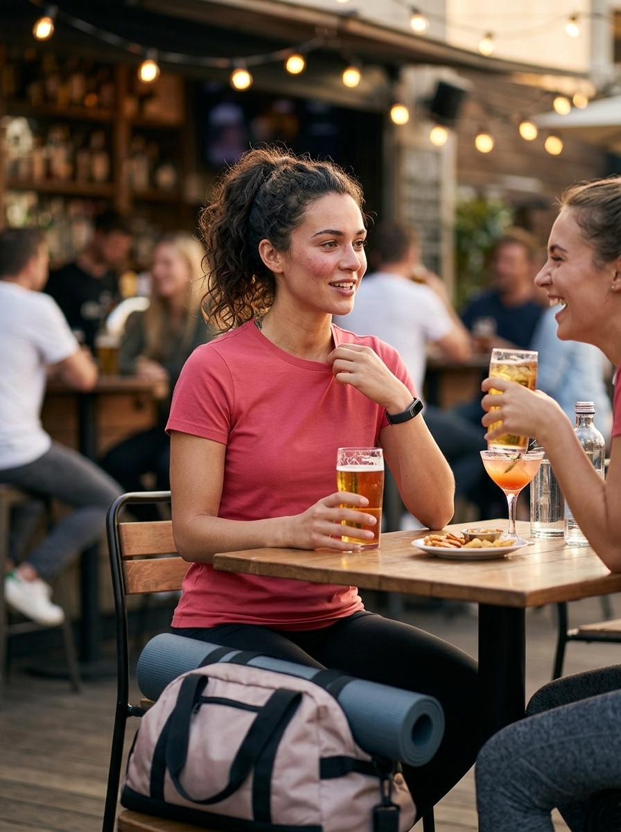 Camiseta modello college